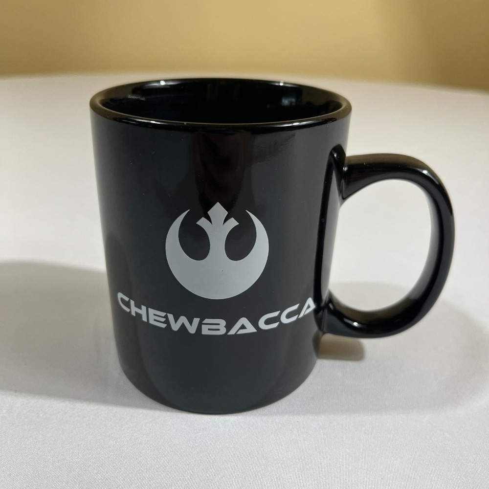 Star Wars Chewbacca Rebel Alliance Black Coffee Mug 12oz Microwave Dishwasher